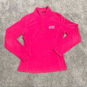 Alpha Omicron Pi fleece sweatshirt